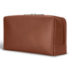 Champs - Trousse de toilette en cuir Onyx - Marron-En cuir de vachette véritable