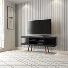 Manhattan Comfort Utopia 53.14" Modern TV Stand - Black-Recommended for a 50" TV
