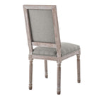 Modway Court Upholstered Fabric Dining Side Chair - Light Grey - 2 Pack-Chair Weight Capacity: 331 lbs