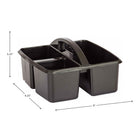 Teacher Created Resources - Caddy de rangement en plastique, noir, paquet de 6-5