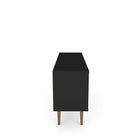 Manhattan Comfort Liberty 53.14" TV Stand, Black (200AMC8)-Includes 2 Media Holes for Wire Management.