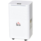 HOMCOM 1260 sq. Ft Portable Quiet Dehumidifier with 3 Modes - White-Sleeping mode, all indicators turns dark gradually, suitable for overnight use
