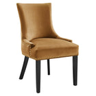 Modway Marquis Performance Velvet Dining Chairs - Cognac - 2 Pack-Stain-Resistant Performance Velvet
