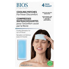BIOS Diagnostics Cooling Patches for Fever Discomfort - 4 Pack-Safe for use with medication