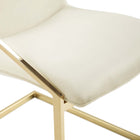 Modway Pitch Performance Velvet Dining Armchair - Gold/Ivory - 2 Pack-8