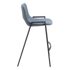 Zuo Desi Counter Stool - Azure Grey - Set of 2-3 year limited warranty