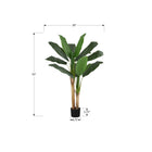 Monarch Specialties - Plante Artificielle - 55 po H - Bananier - Mis En Pot - Touche Réelle - Feuilles Vertes - Pot Noir-La plante de sol factice facile à entretenir est faite à partir des matériaux de la plus haute qualité et ne nécessite aucun entretien ni d'arrosage, pour un accent décoratif durable et respectueux de l'environnement qui durera toute une vie