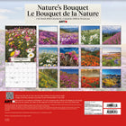DateWorks 2026 16-Month Wall Calendar - 12" x 12" - Nature's Bouquet - Bilingual-13 High Quality Images printed on Premium Paper