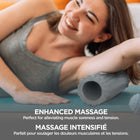 PurAthletics - Rouleau de massage ondulé en mousse grise-Stabilité et adhérence améliorées