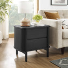 Modway Cadence 2-Drawer Nightstand - Black-Full-Glide Drawers