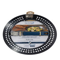 Mr. Bar-B-Q Non-Stick Skillet with Removable Handle-Removable handle for easy transport