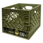Modern Homes Milk Crate - 16 qt - Army Green-Compact 16-quart capacity — perfect for small-item storage