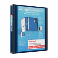 Staples Better Binder - 1-1/2" - Blue-Longer lasting, easier to use