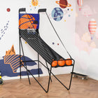 Soozier Basketball Arcade Game with Electronic Score Board - Black-Made with a powder coated steel frame and Oxford fabric 