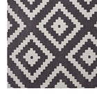 Modway - Alika Treillis en diamant abstrait Tapis de 5 pi l x 8 pi L - Ivoire et charbon de bois-Microfibre 100% polyester