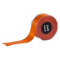 JAM Paper Double Faced Satin Ribbon - 1 1/2" W x 25 yd. - Orange-Colour: Orange