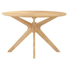 Modway Crossroads 47" Round Wood Dining Table - Oak-Wooden Kitchen Table