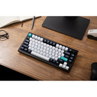 Keychron Q1 Max RGB Wireless Mechanical Keyboard - Red Switch - 75% Layout with Knob - Carbon Black-Powerful Performance: Equipped with a powerful ARM Cortex-M4 chip and a rapid 1000 Hz polling rate, the Q1 Max delivers lightning-fast responsiveness for gaming and productivity tasks alike.