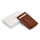 Champs - Porte-cartes Mag hybride en cuir Onyx - Marron-Pince à billets magnétique