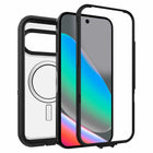 OtterBox Defender Pro XT Clear Case with Magnets for Pixel 10/10 Pro - Dark Side-Protective dual-layer design keeps phone securely in place with a pressure-fitted frame