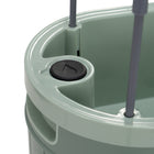 Permasteel Self-Watering Planter Box with Mounting Brackets - Green-Material: Polypropylene