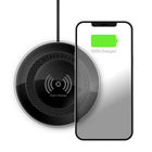 HyperGear - Chargeur rapide sans fil ChargePad Pro 15 W avec hub USB-C - Noir-Compatible avec la charge rapide de 7,5 W et de 15 W des iPhone et des Android