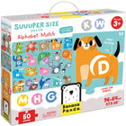 Banana Panda Suuuper Size Puzzle - Alphabet Match-A PERFECT PUZZLE AND MATCHING ACTIVITY FOR KIDS TO LEARN ABOUT LETTERS AND ANIMALS - this large puzzle allows kids to put together a jumbo puzzle, then match the circular letter pieces to the correct animals