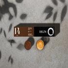 Delta Q - Capsules Espresso Epiq Intensity 14, paquet de 10-Goût unique - Les capsules Espresso Delta Q EpiQ offrent un café au corps ferme, légèrement acidulé et aux notes de noix grillées. Découvrez un mélange haut de gamme de grains de Côte d'Ivoire, du Congo et d'Angola.