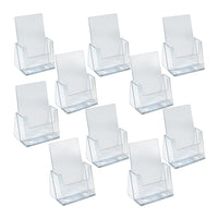 Azar - Porte-brochures vertical de bureau/comptoir en acrylique - 5,5 po x 8,5 po - Transparent - Paquet de 10-Vendu en paquet de 10