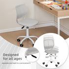 Homy Casa - Chaise de bureau pour adolescent en tissu - Gris Verita-Design Moderne : Le look élégant et contemporain s'intègre parfaitement dans n'importe quelle chambre ou espace d'étude d'adolescent
