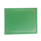 St. James - Porte-certificats double de qualité supérieure pour documents 8,5 po x 11 po – Vert avec bordure en feuille d’or – Paquet de 10-Design classique avec bordure en gaufrage doré pour une apparence raffinée et cérémoniale