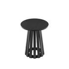 Manhattan Comfort Layla 17.7" Modern End Table - Black-Mix and Match with Manhattan Comfort Coffee Tables