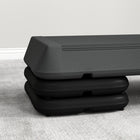 Soozier Aerobic Exercise Step - 3-Level Height Adjustable Stepper - Grey-Height adjustable to 3 levels (3.9"/10 cm, 5.9"/5 cm or 7.9"/20 cm), to suit and adapt to all body shapes and types of stride 