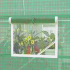 Outsunny - Serre de jardin à pied avec porte enroulable et 6 fenêtres en maille - 6,6 pi x 11 pi x 7 pi - Porte à enroulement avec fermeture éclair pour un accès facile, pouvant être fixée en haut pour rester ouverte  
