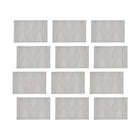 Maxwell & Williams Table Accents Placemat Rectangular - 45 x 30 cm - Diamond White - 12 Pack-Wipe with Wet Cloth