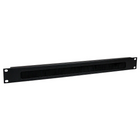 Startech 1U Brush Strip Horizontal Server Rack Cable Management Panel-Separate and organize cables through a dense nylon brush strip