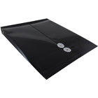 JAM Paper Enveloppes en plastique format lettre avec ouverture sur le côté court, 9 3/4 x 11 3/4 po, noir, paq/108-Ouverture : côté court