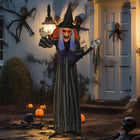 Outsunny Giant Animated Witch Halloween Decoration-Life-sized 63" (160 cm), realistic witch design adds a spooky focal point to your decor 