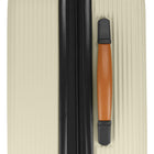 Bugatti Cannes 23.50" Hardside Spinner Check-in Luggage - Putty-Telescopic trolley handle with multi-stage locking heights