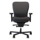 Nightingale CXO Heavy Duty Mid Back Chair - Black-ABLEX patterned mesh back provides generous lumbar support and dynamic back movement