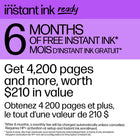HP - Imprimante tout-en-un DeskJet 2842e avec 6 mois d'abonnement Instant Ink - Skyride-6 mois d'encre gratuits: lorsque vous activez HP+ au moment de la configuration - Inscrivez-vous au service de livraison Instant Ink pour recevoir de l'encre automatique avant que vous n'en ayez plus. Après trois mois, des frais mensuels s'appliquent, à moins d'annulation, et vous économiserez jusqu'à 50 % sur l'encre