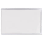 JAM Paper - Étiquettes Porte-Nom en Plastique avec Épingle - 3 5/8 x 2 1/4 - Transparent - Paquet de 24-Faciles à assembler avec pochette transparente, cartes blanches, fil blanc et attaches métalliques