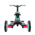 Globber Trike Explorer - Mint-The EXPLORER TRIKE 4in1 easily transforms into 4 modes: infant trike (10-36M), guided trike (18-36M), training trike (24-36M), and balance bike (2-5Y)