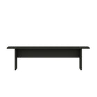 Manhattan Comfort - Banc de salle à manger moderne Nomad 67,91 po - Gris-Banc de style rustique avec détails en grain de bois et base en H
