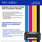 Brother Work Smart MFC-J1260W Wireless Colour Inkjet All-in-One Printer-Energy Star Certification. Powerful printing, without using too much power, this all-in-one printer is Energy Star certified