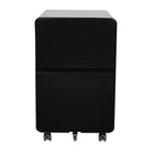 Geelong 2-Drawer Rounded Filing Cabinet - Black-2-Drawer Filing Cabinet for Letter and Legal Paper
