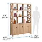 Sauder Newberry Lane Storage Wall - Khaki Pine-8