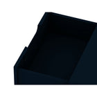 Manhattan Comfort - Table de nuit Rockefeller 51 cm style mi-siècle moderne à 2 tiroirs - Tatiana bleu minuit-Parfait pour le rangement ou l’exposition d’objets
