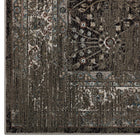 Modway Berit Distressed Vintage Floral Lattice Area Rug - 5 ft W x 8 ft L - Brown/Beige-Stain Resistant / Easy To Clean