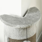 PawHut 23" H Cat Scratching Post with Play Balls - Grey-Colour: Grey 